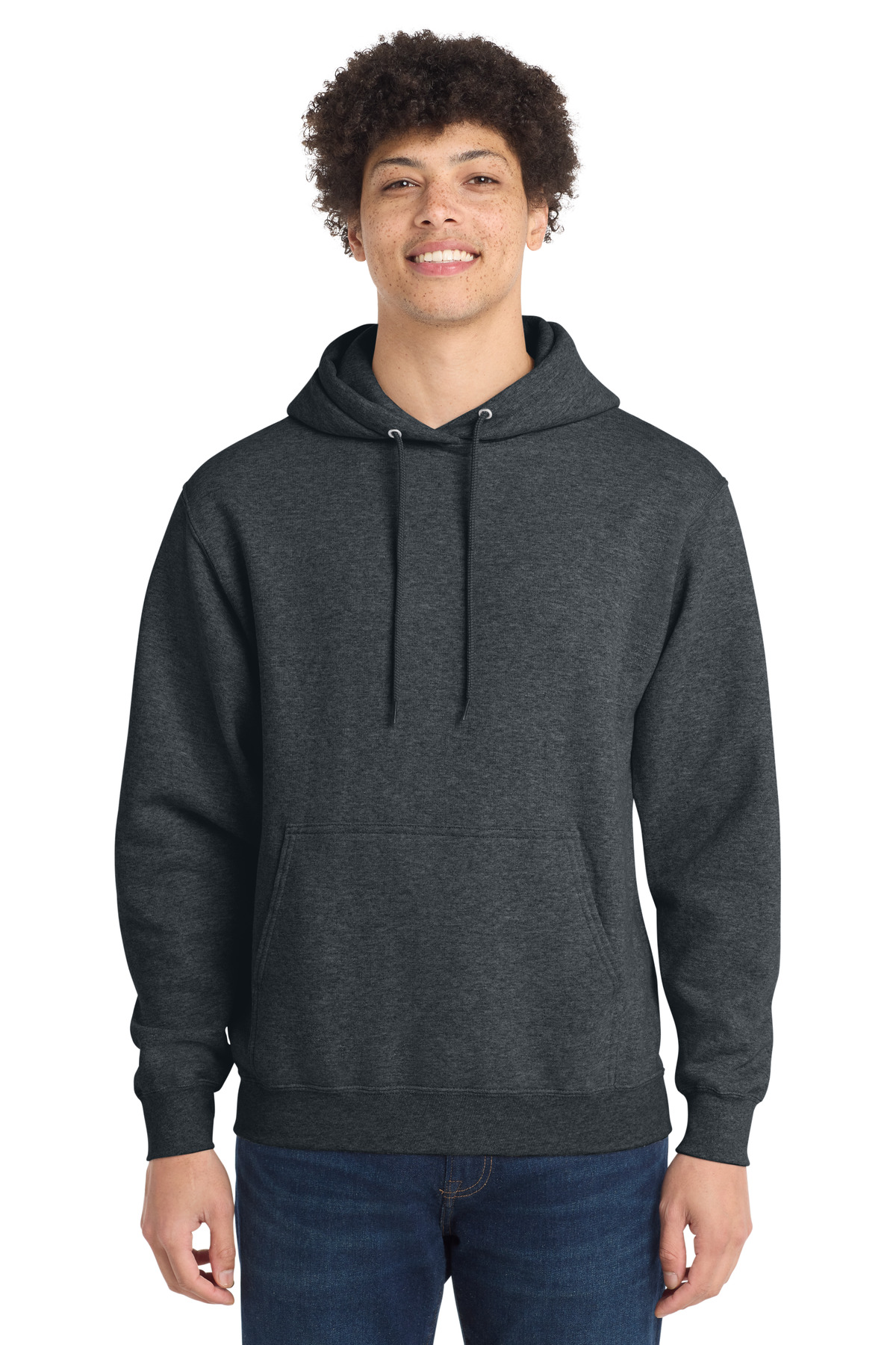 Port & Co PC78H — Dark Heather Grey front