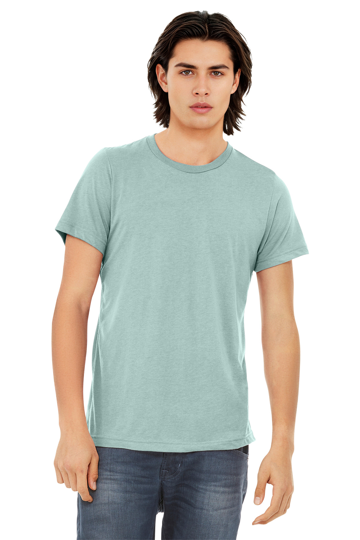 Bella + Canvas 3413 — Dusty Blue Triblend front