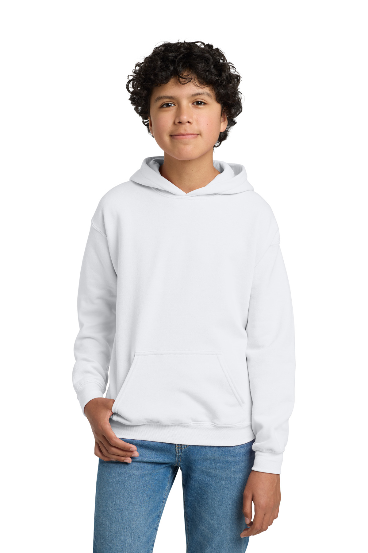 Gildan 18500B — White front