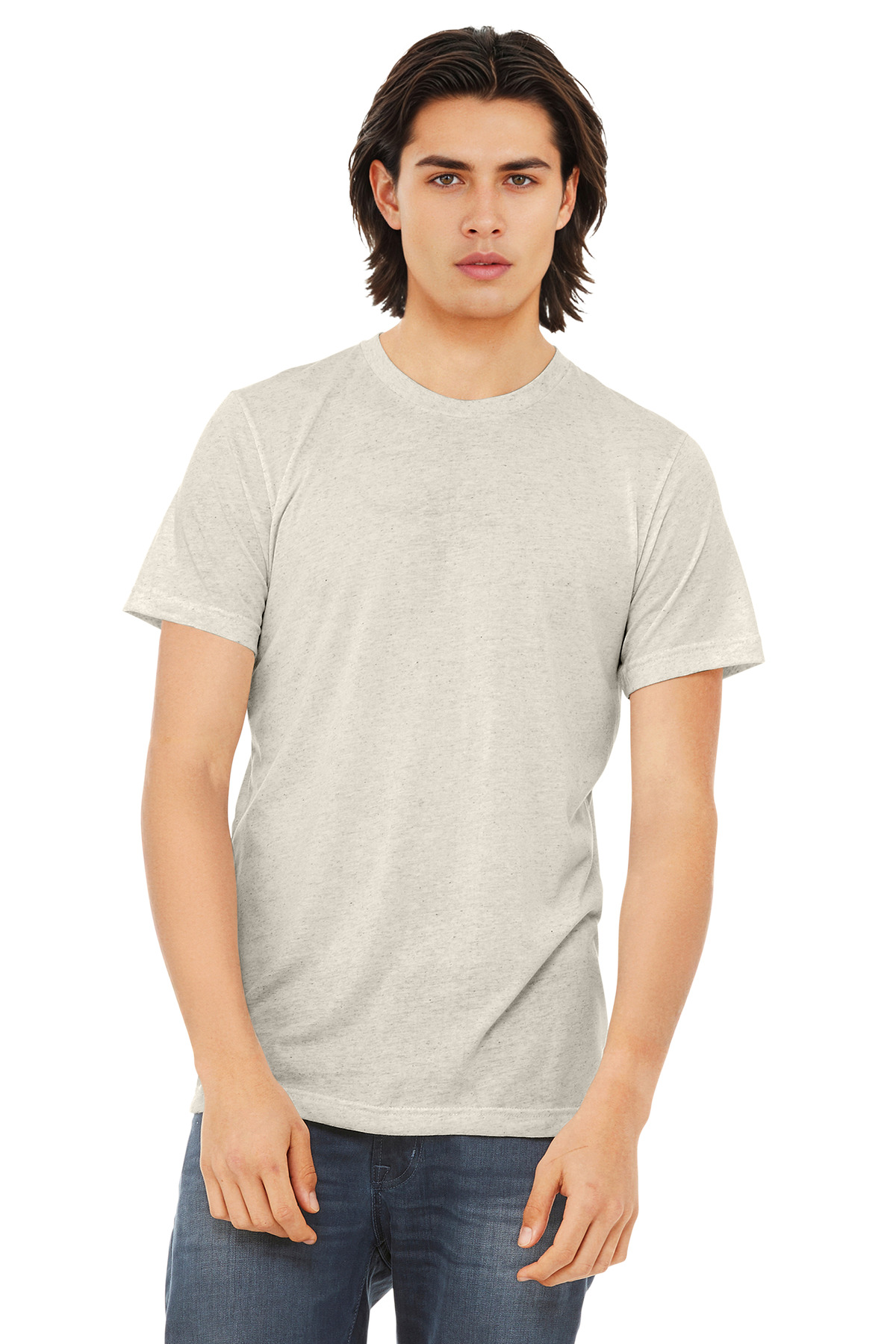 Bella + Canvas 3413 — Oatmeal Triblend front