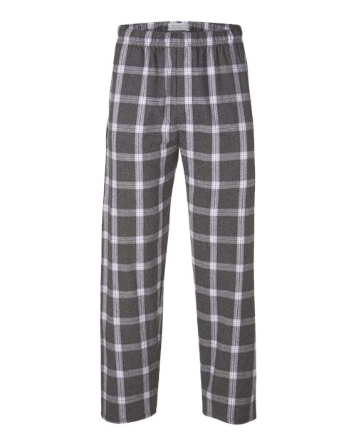 Boxercraft BM6624 — Charcoal Lavender Tomboy Plaid front