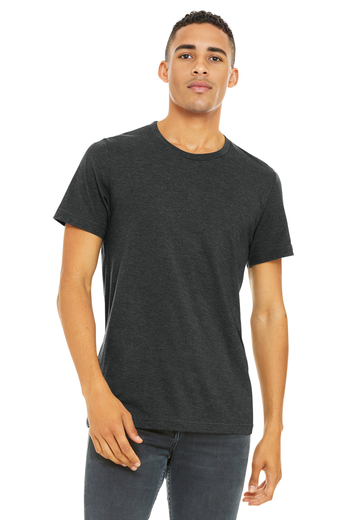 BELLA + CANVAS 3001CVC — Dark Heather Grey