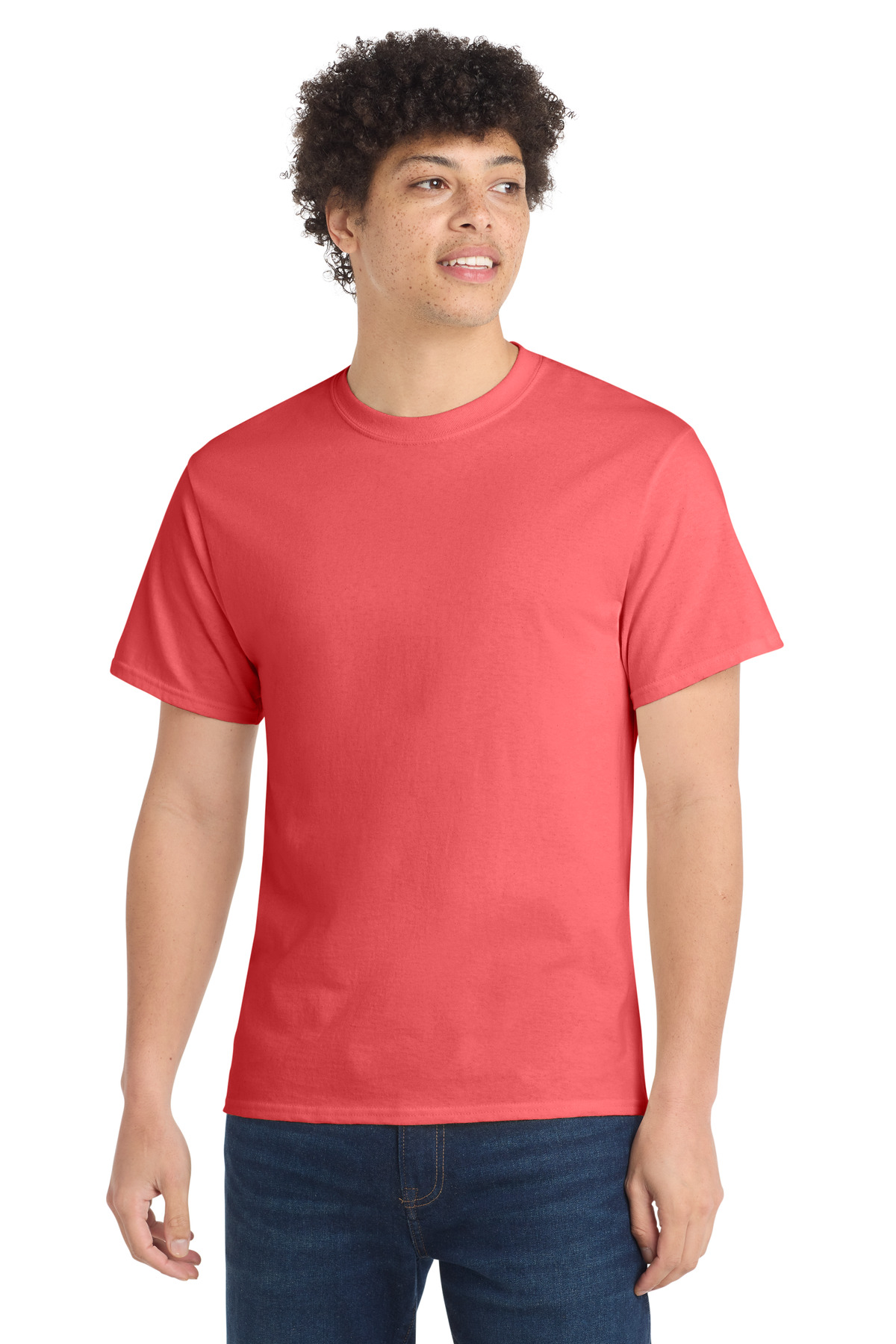 Port & Co PC54 — Coral front