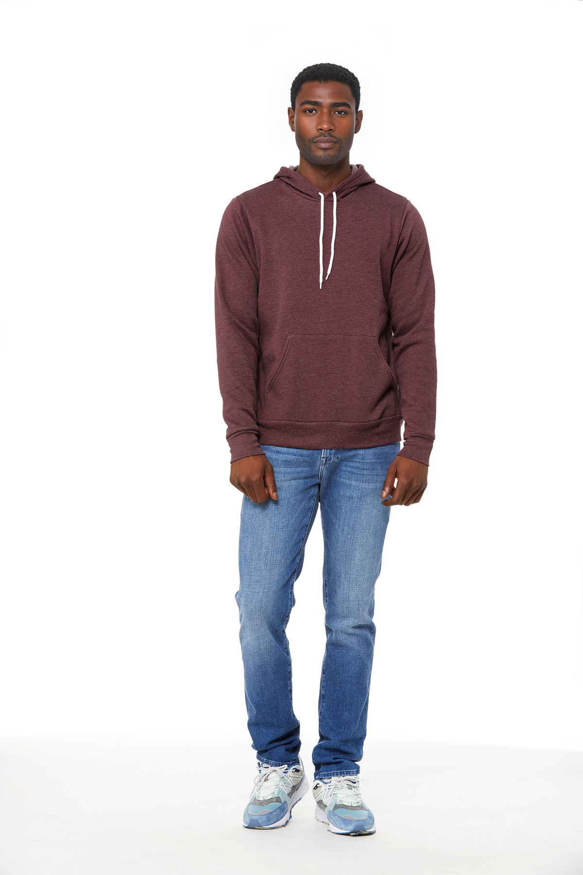 Bella + Canvas 3719 — Heather Maroon front