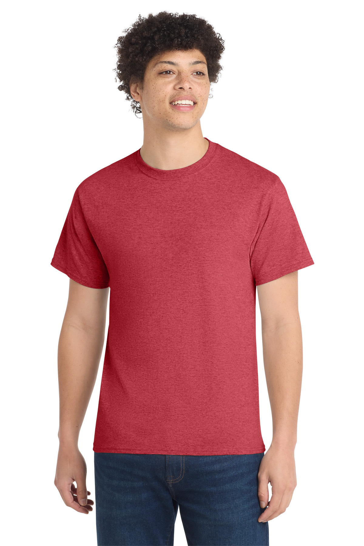 Port & Co PC54T — Heather Red