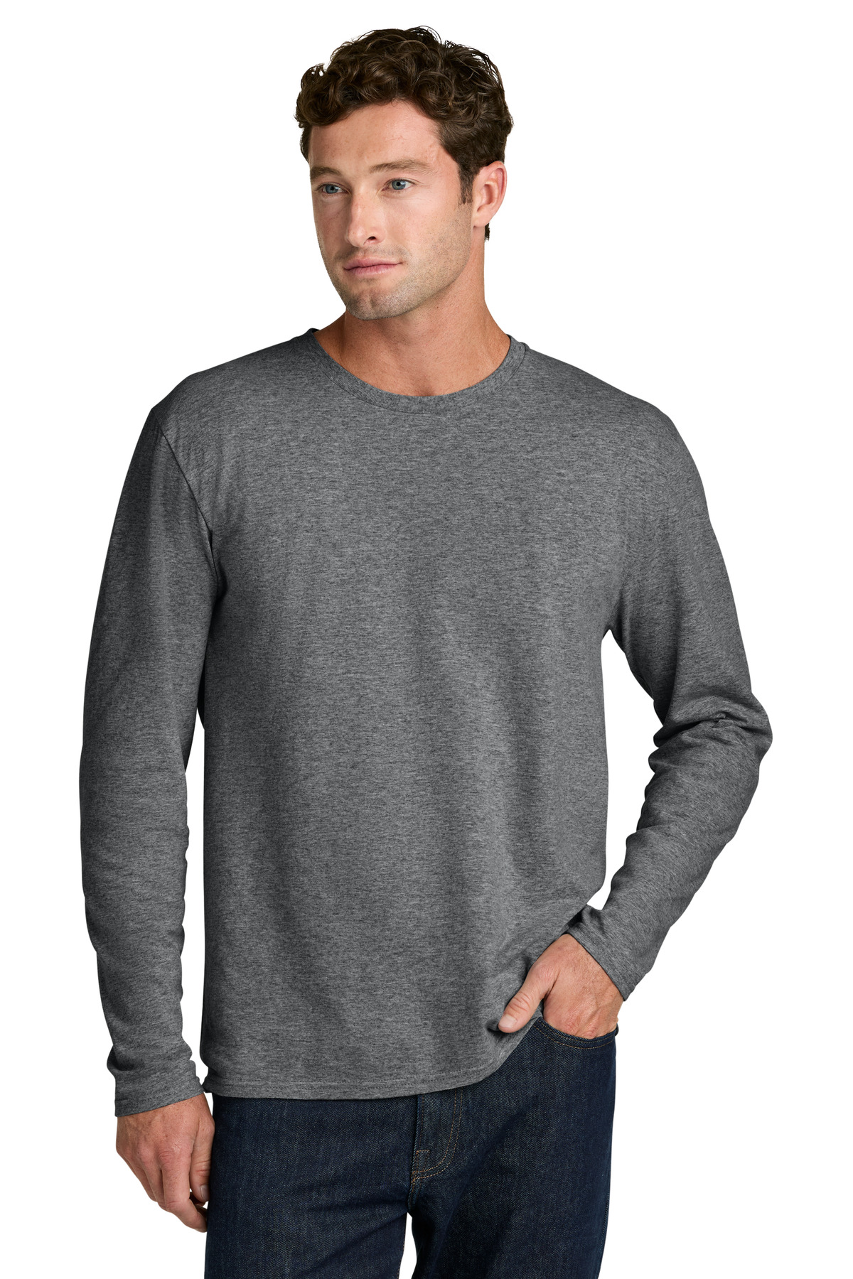 Port & Co PC43LS — Graphite Heather