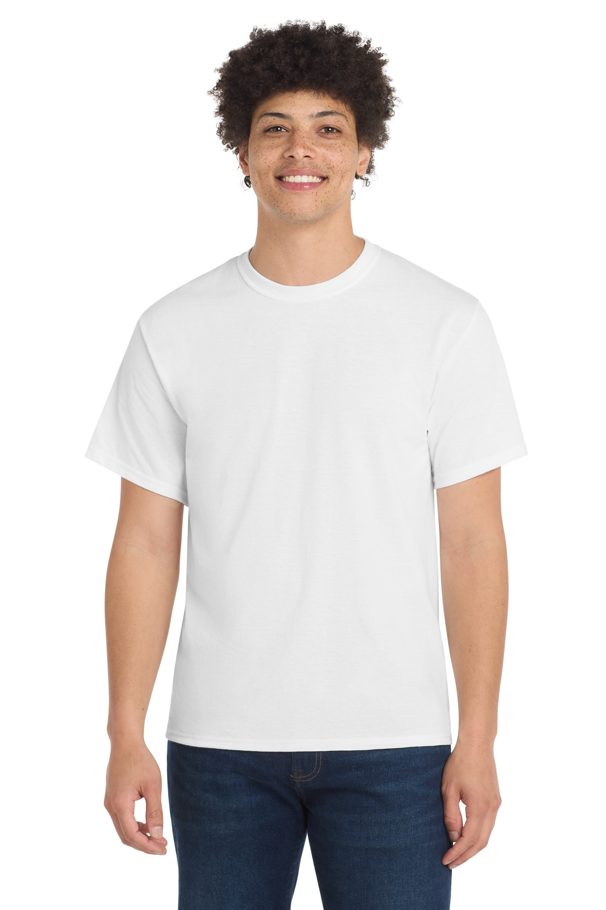 Port & Co PC55 — White front