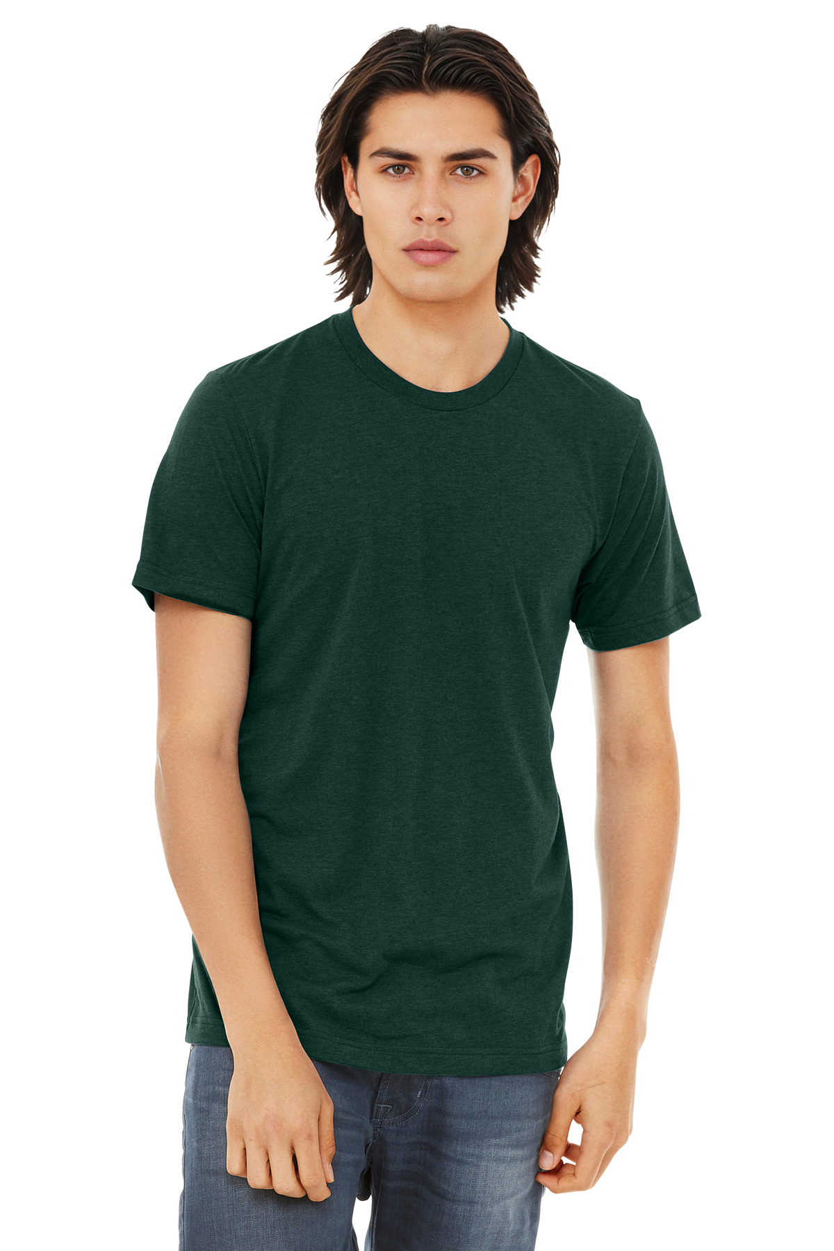 Bella + Canvas 3413 — Emerald Triblend front