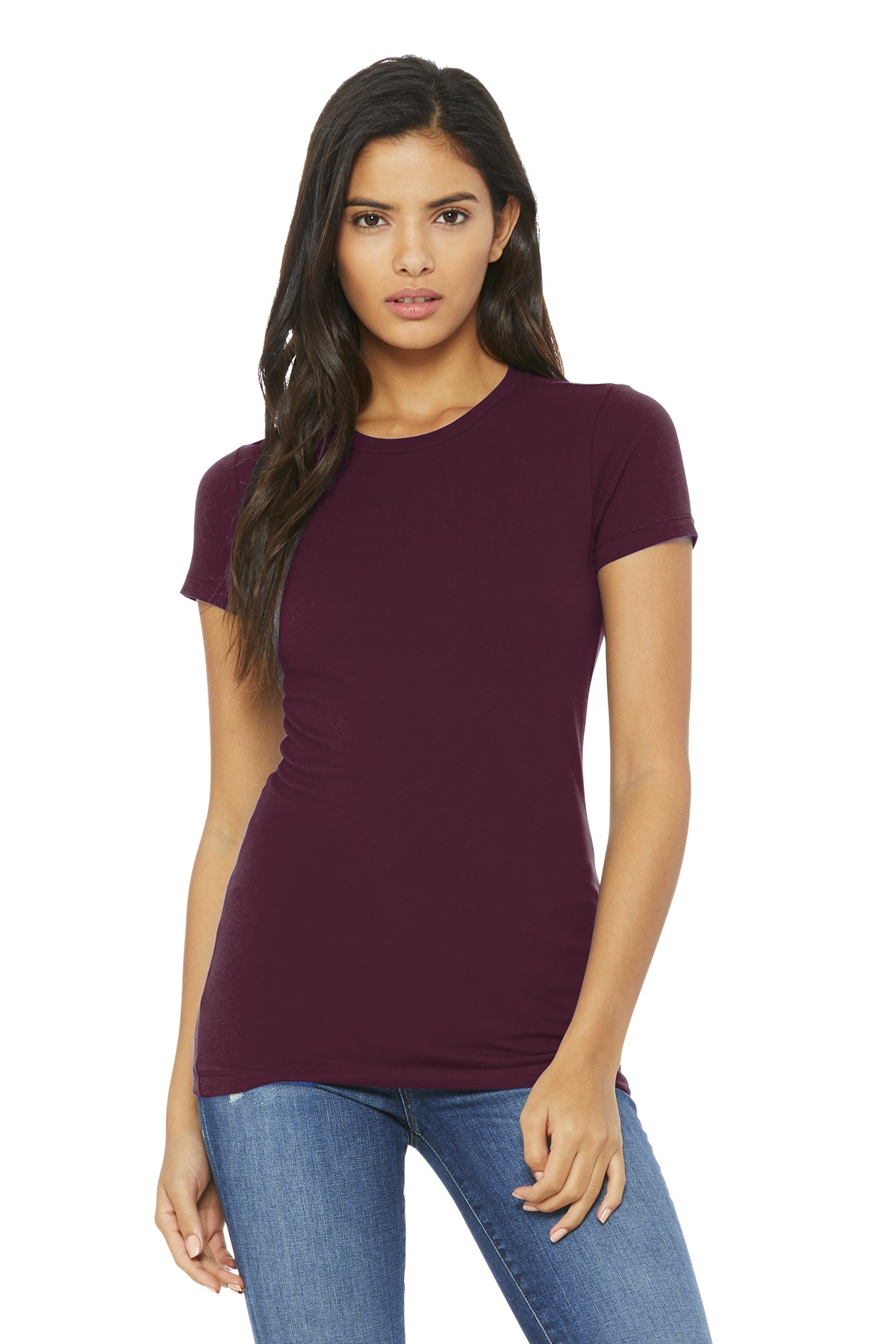 Bella + Canvas 6004 — Maroon front