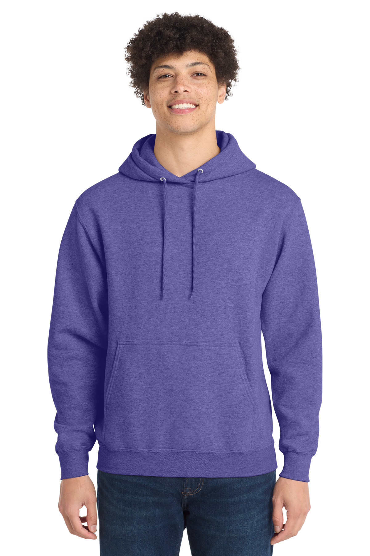Port & Co PC78H — Heather Purple front