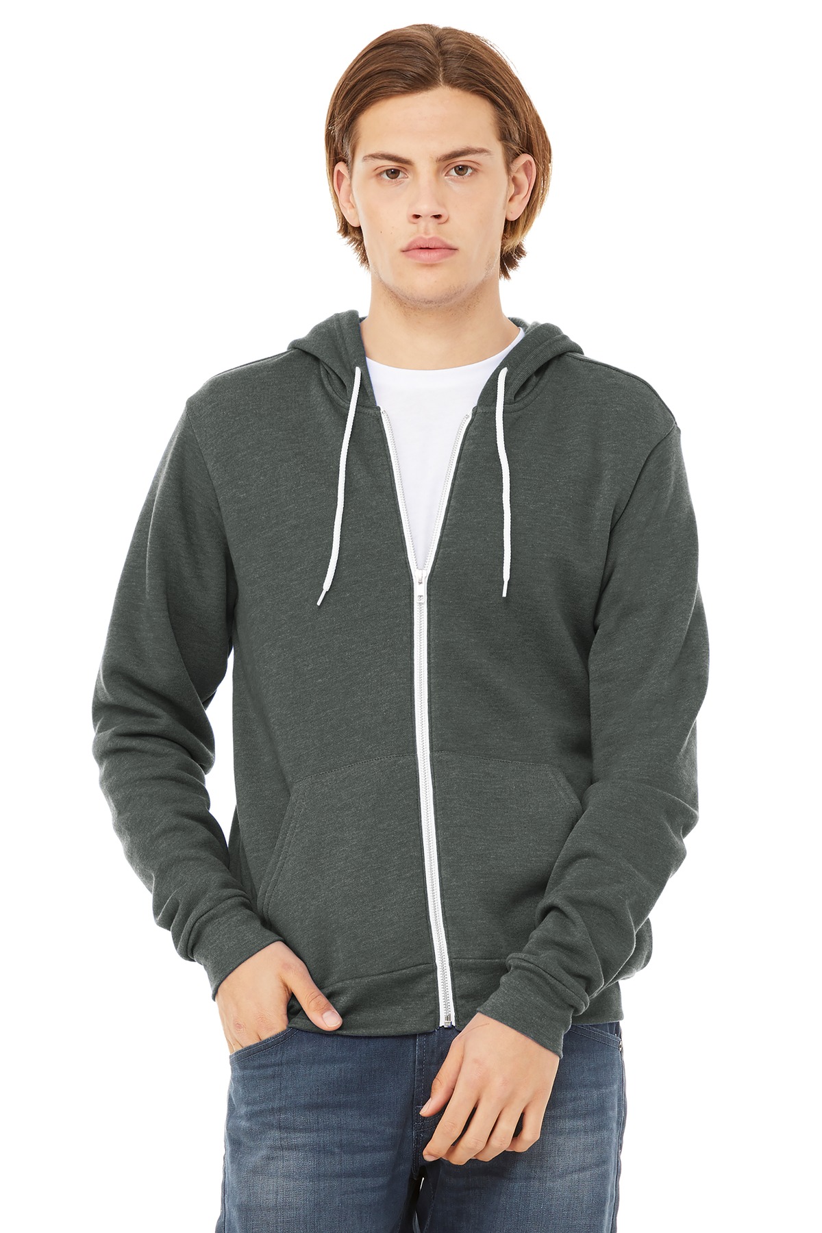 Bella + Canvas 3739 — Deep Heather front