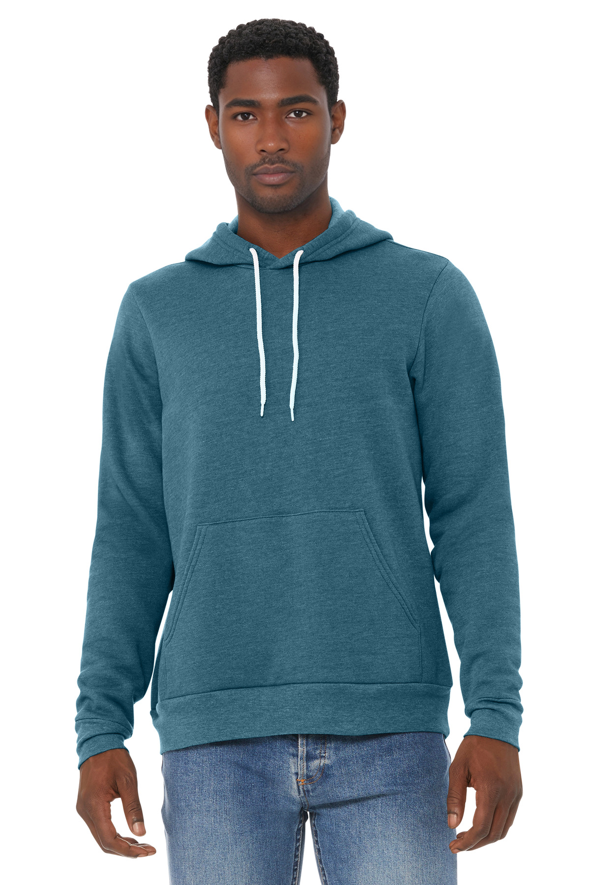 Bella + Canvas 3719 — Heather Deep Teal front