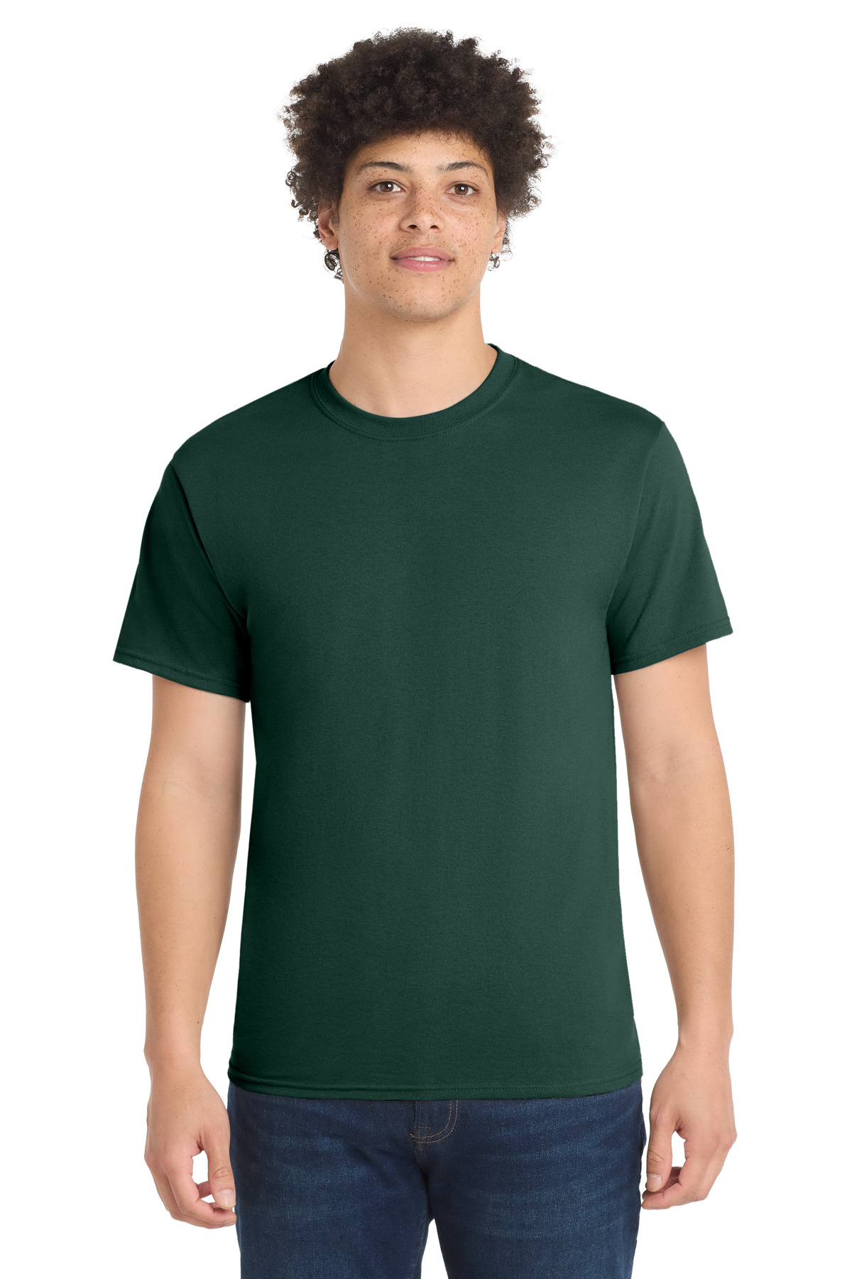 Port & Co PC55 — Dark Green front