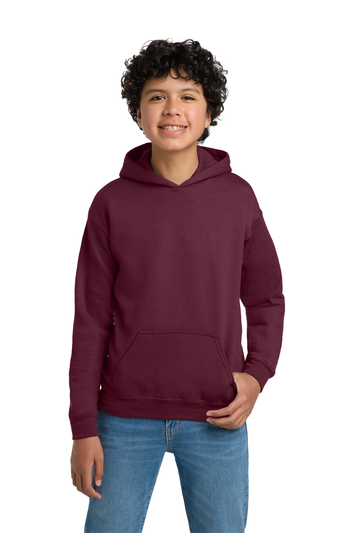 Gildan 18500B — Maroon front