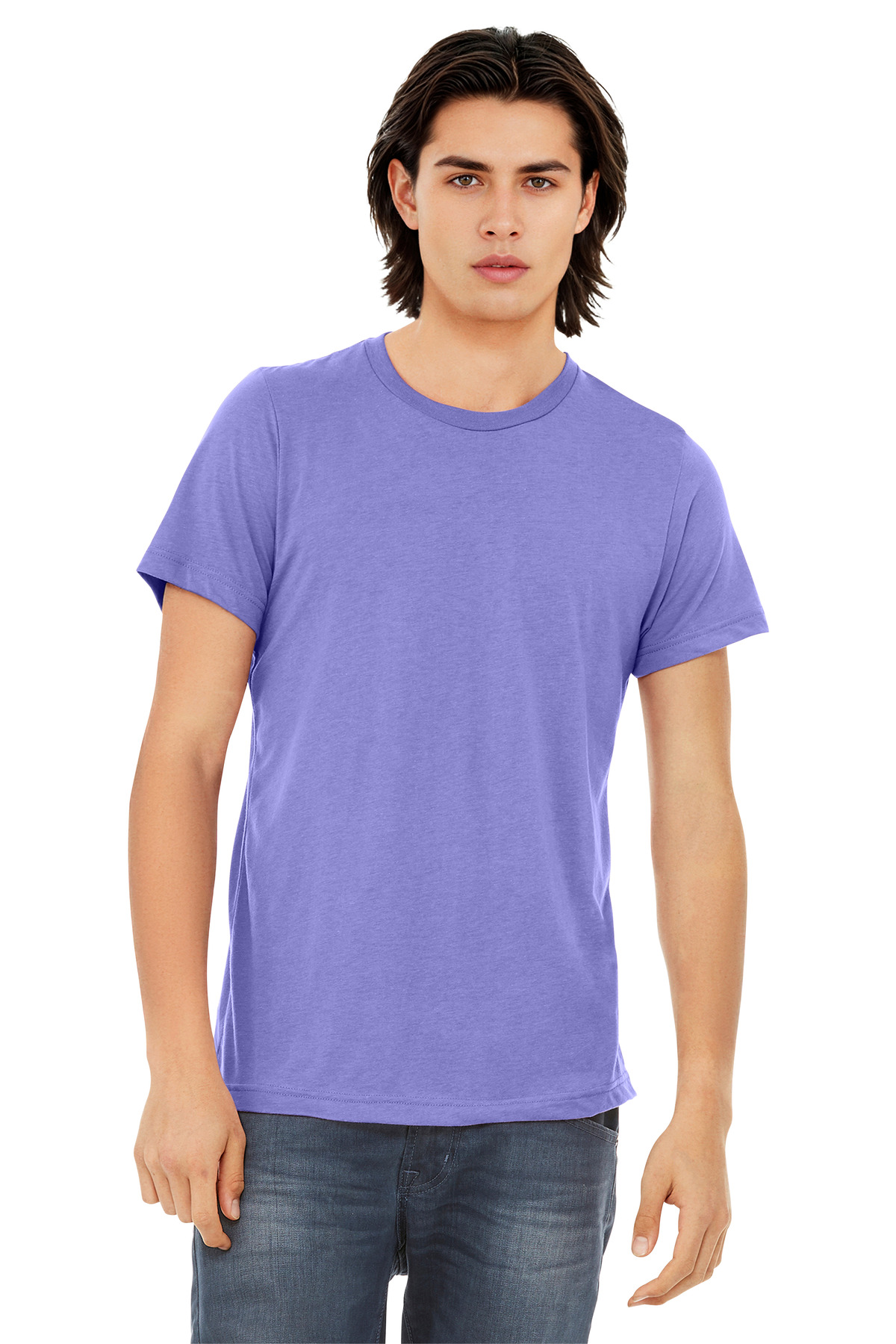 Bella + Canvas 3413 — Dark Lavender Triblend front