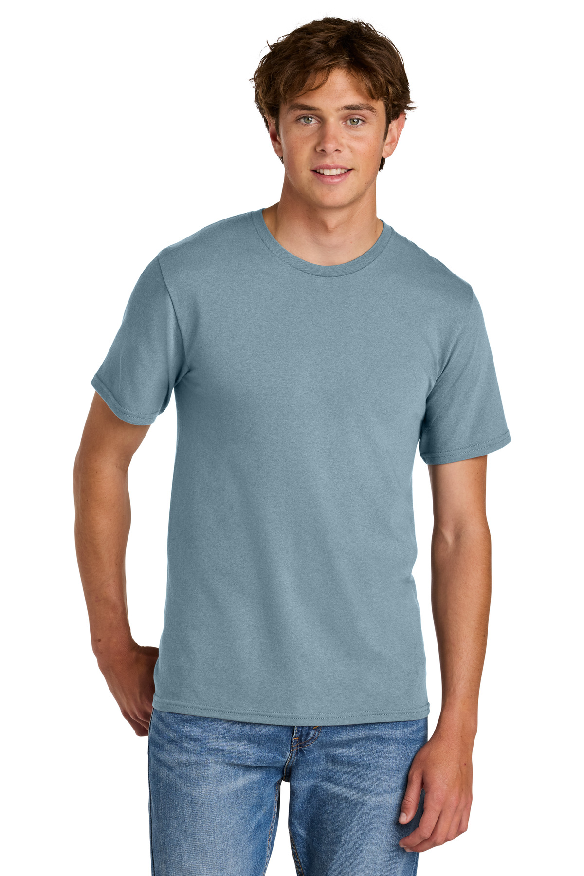 Port & Co PC43 — Stonewashed Blue front