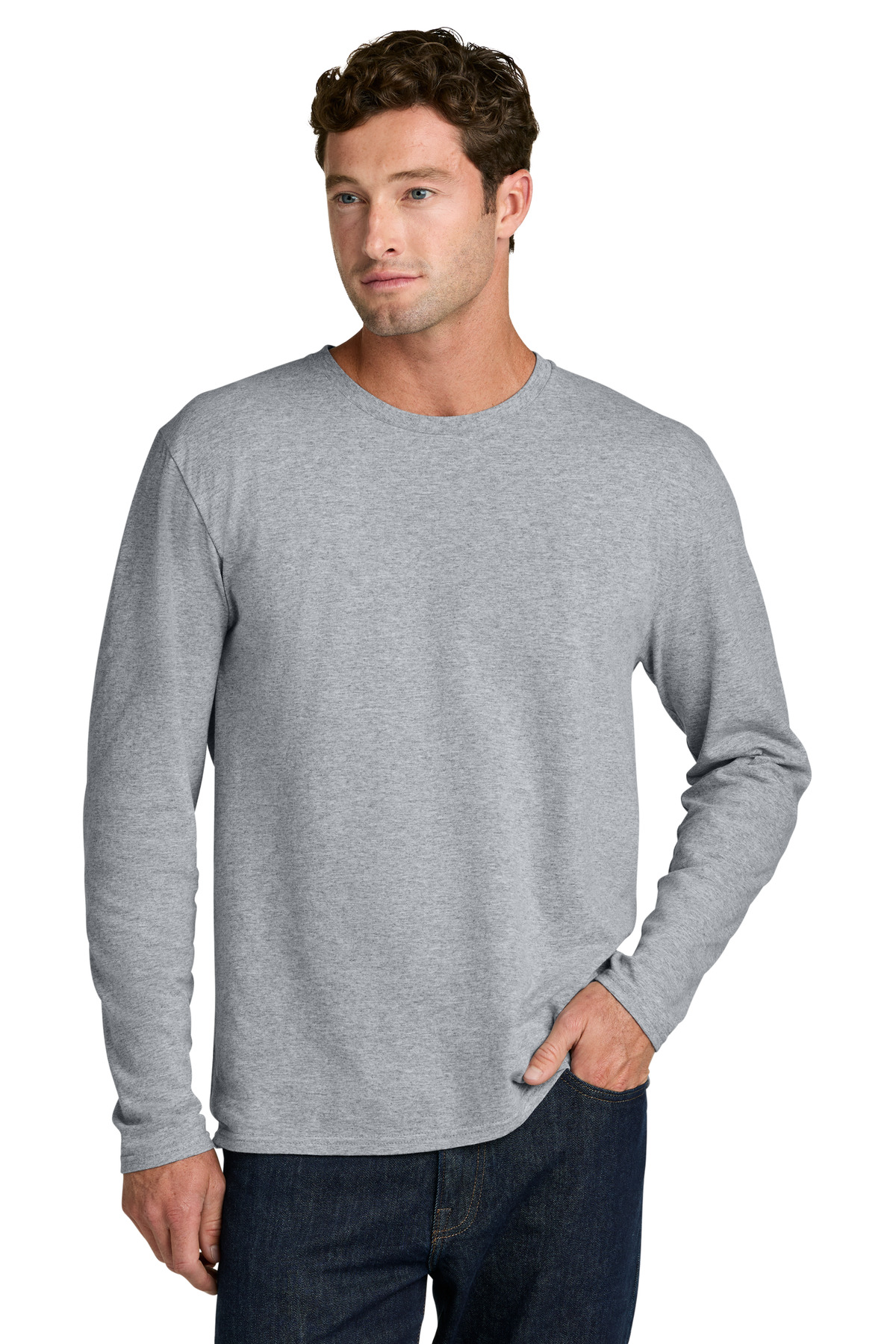 Port & Co PC43LS — Athletic Heather