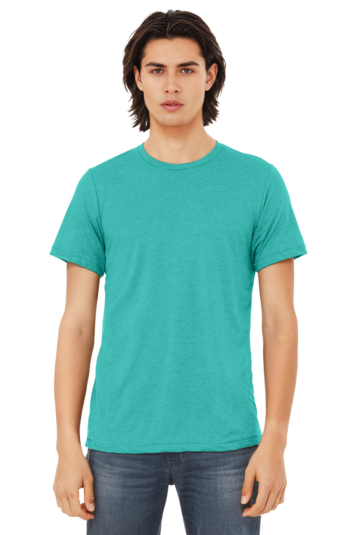 Bella + Canvas 3413 — Sea Green Triblend front