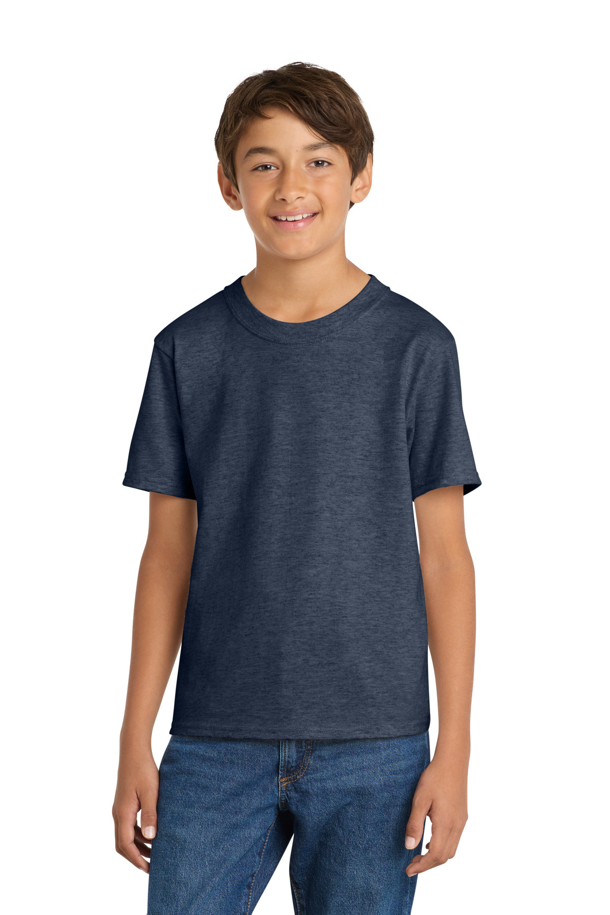 Port & Co PC54Y — Heather Navy front