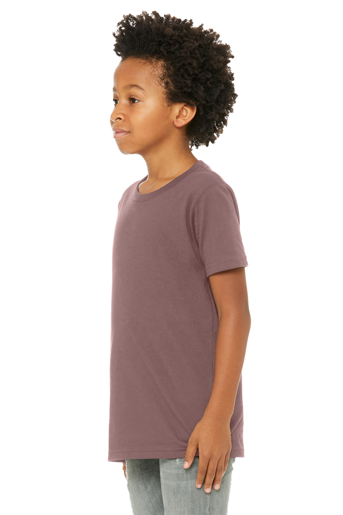 Bella + Canvas 3001Y — Mauve front