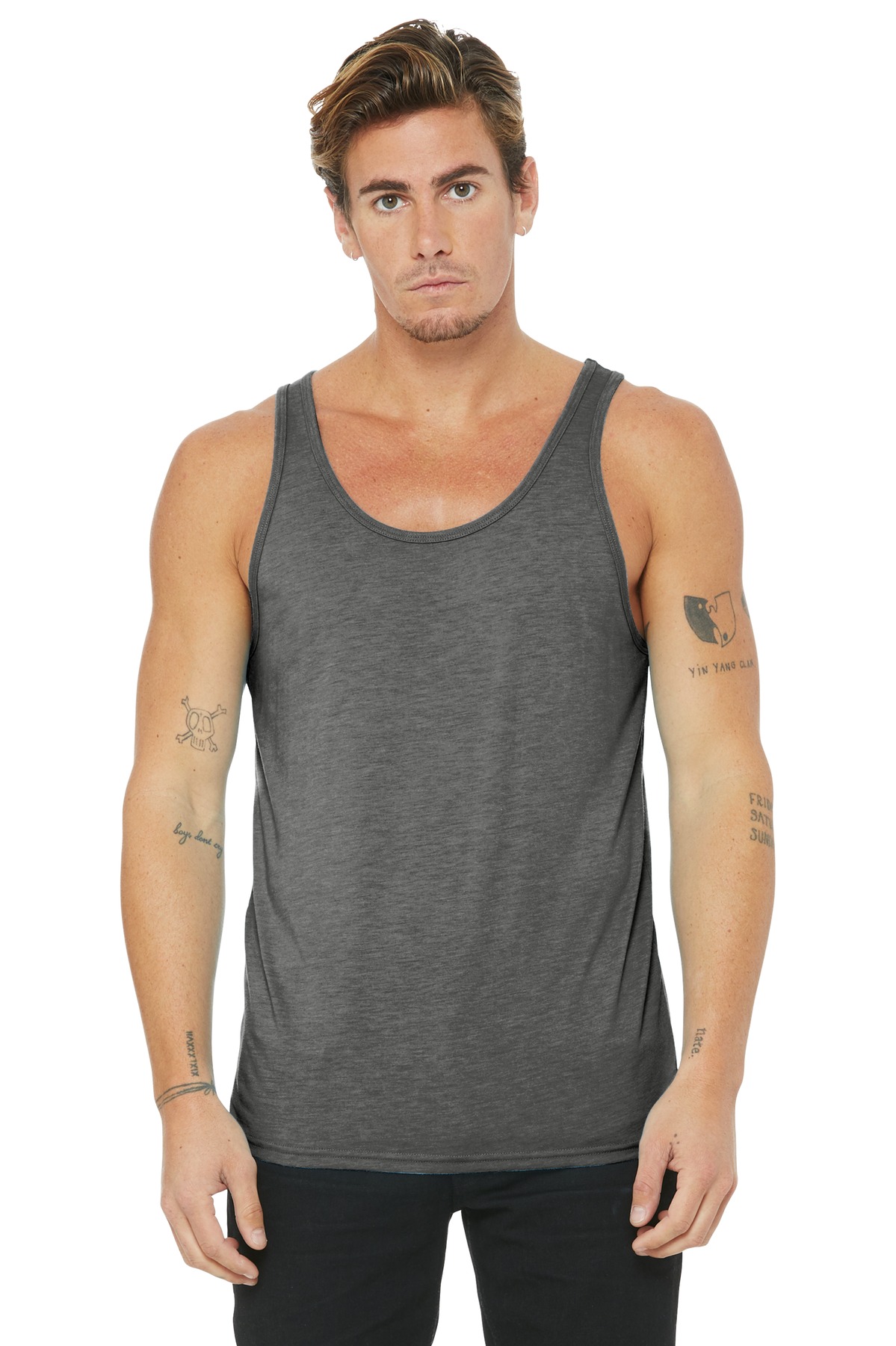 Bella + Canvas 3480 — Grey Triblend front