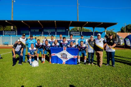 Equipe de futebol da Sejuvel em competição