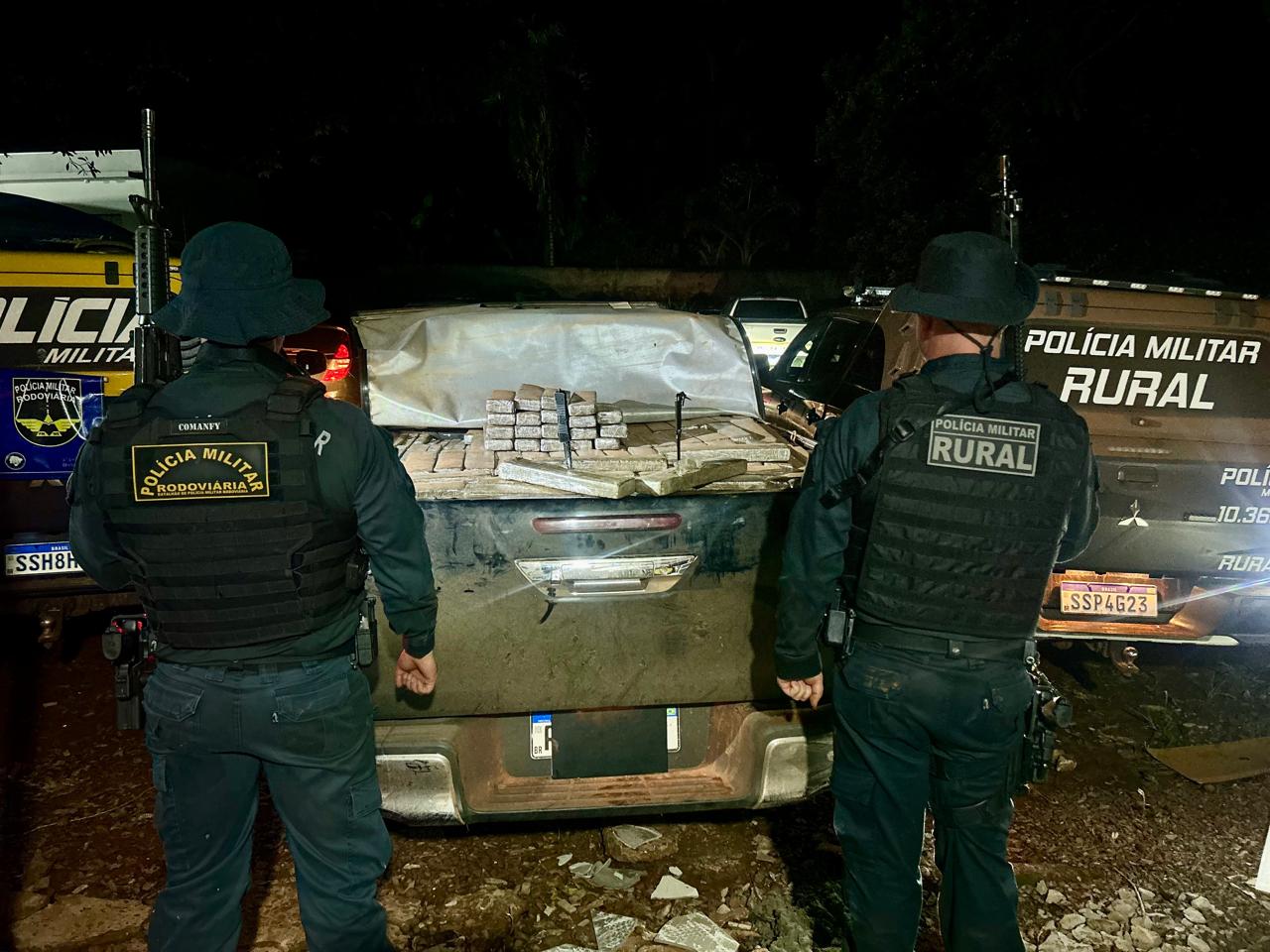 Ação conjunta apreende 2 toneladas de maconha no MS