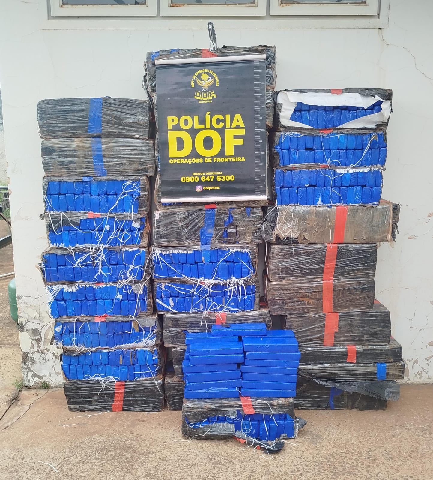 Operação do DOF apreende 489 quilos de maconha em Mundo Novo