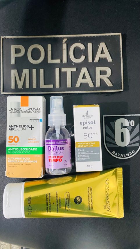 Produtos furtados de farmácia em Corumbá são recuperados pela PM