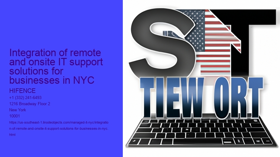Integration of remote and onsite IT support solutions for businesses in NYC