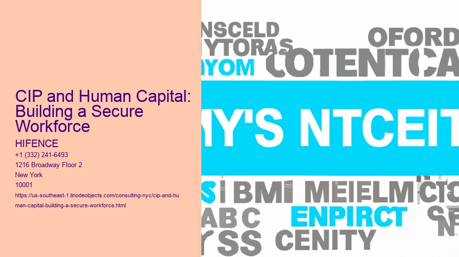 CIP and Human Capital: Building a Secure Workforce