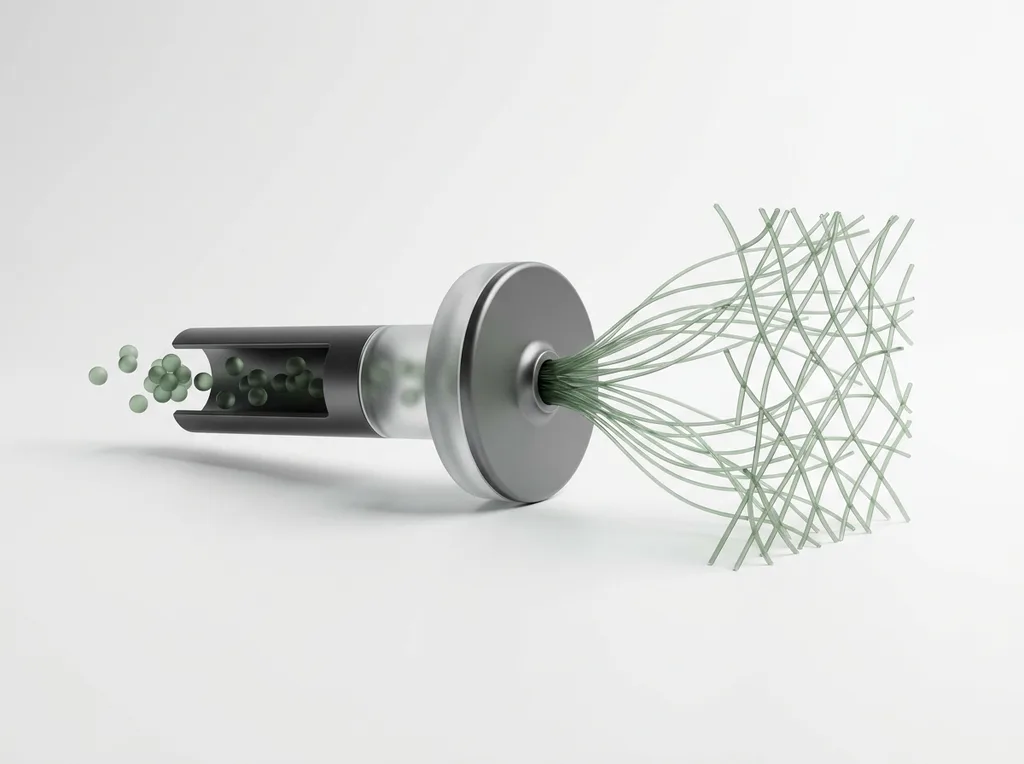 A scientific diagram showing the collagen synthesis pathway, A clean, modern medical infographic illustrating the path of hydrolyzed collagen peptides into the bloodstream and their role in fibroblast stimulation, using a professional color palette of sage green and charcoal grey on a clean white background, minimalist vector-style illustration, flat design, high-quality resolution, hyper-realistic editorial photography, 8k, sharp focus, professional color grading, NO text, NO illustration, NO cartoon, NO 3d render