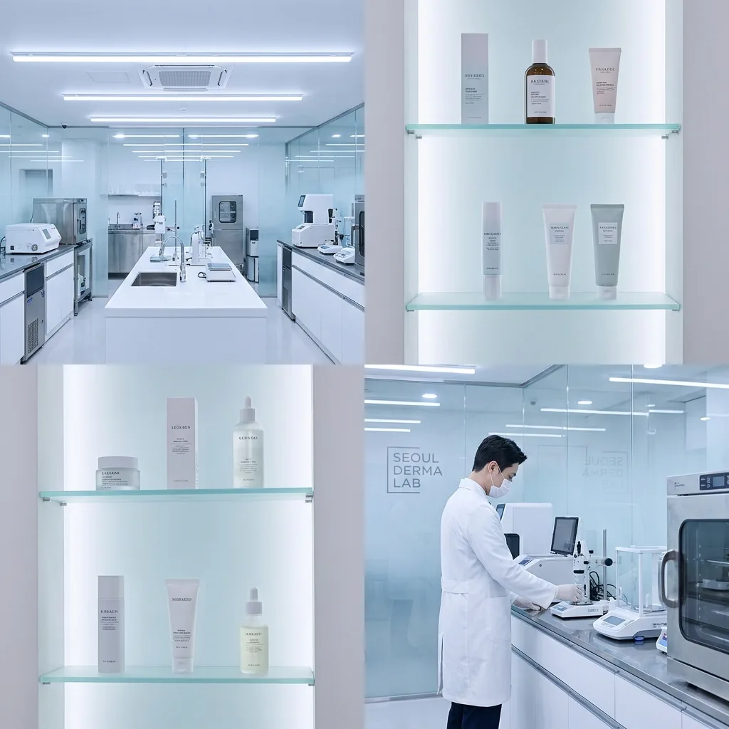Clinical yet luxurious aesthetic dermatology laboratory in Seoul