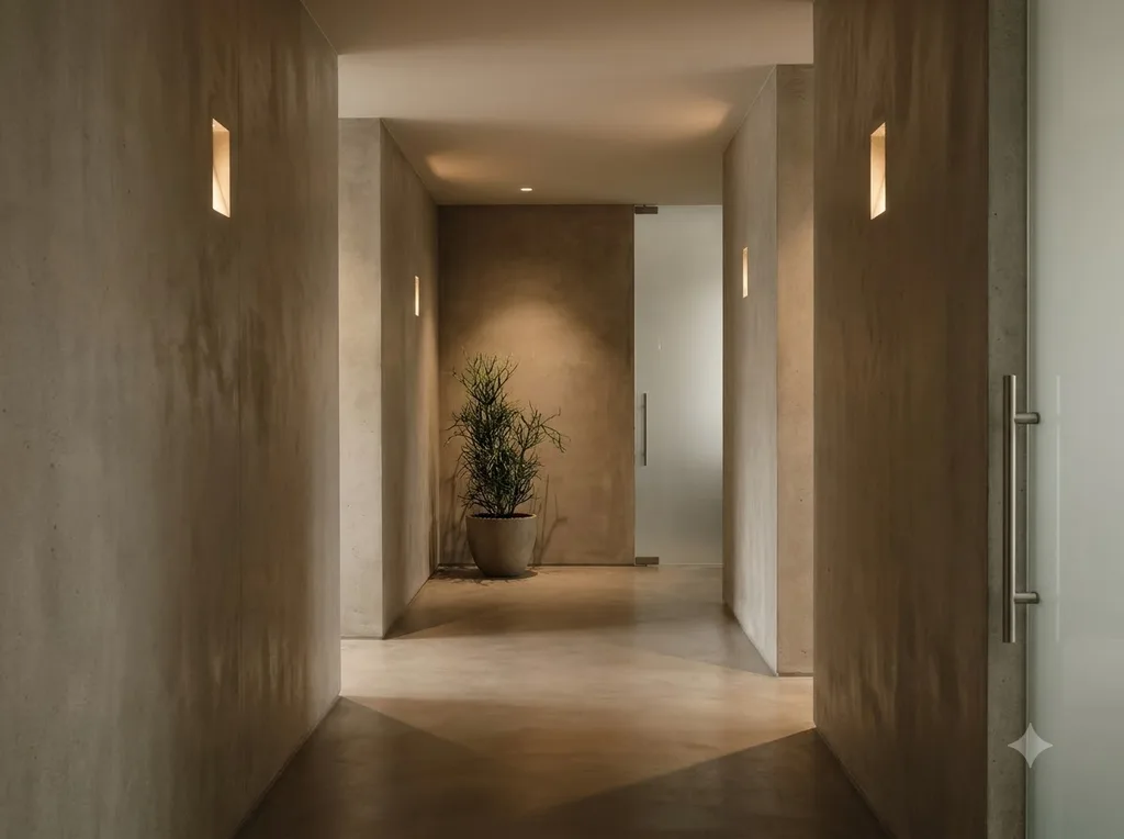 Calm, clean, and highly sophisticated boutique clinic vibe, focusing on negative space