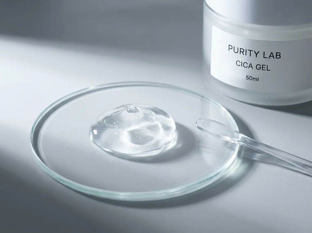 Clinical and precise, focusing on the material honesty of the formula
