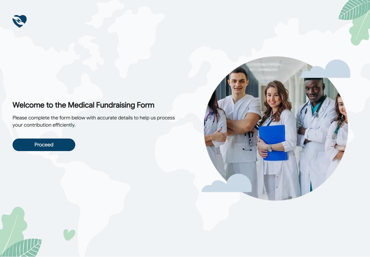 Medizinisches Fundraising-Formularvorlage preview