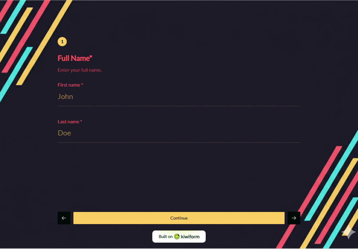 Early Access Form preview