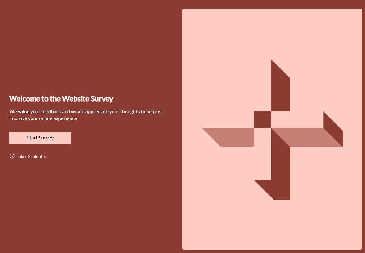 Website Umfrageformular Vorlage preview