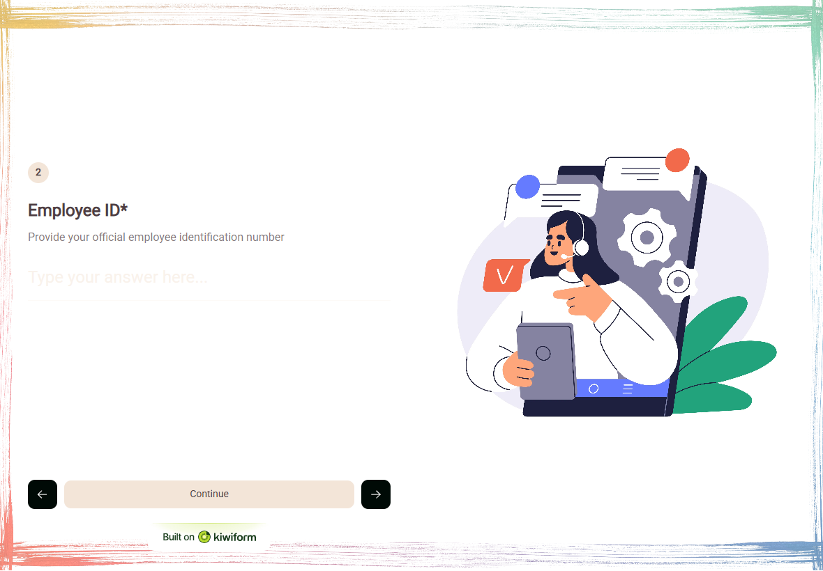 Remote Team Management Form Template template preview