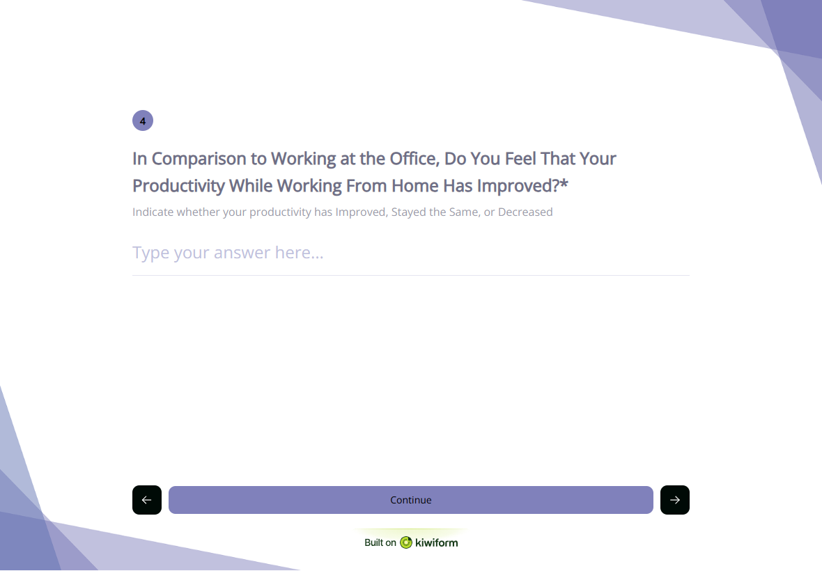 Umfrageformular für Remote-Arbeit preview