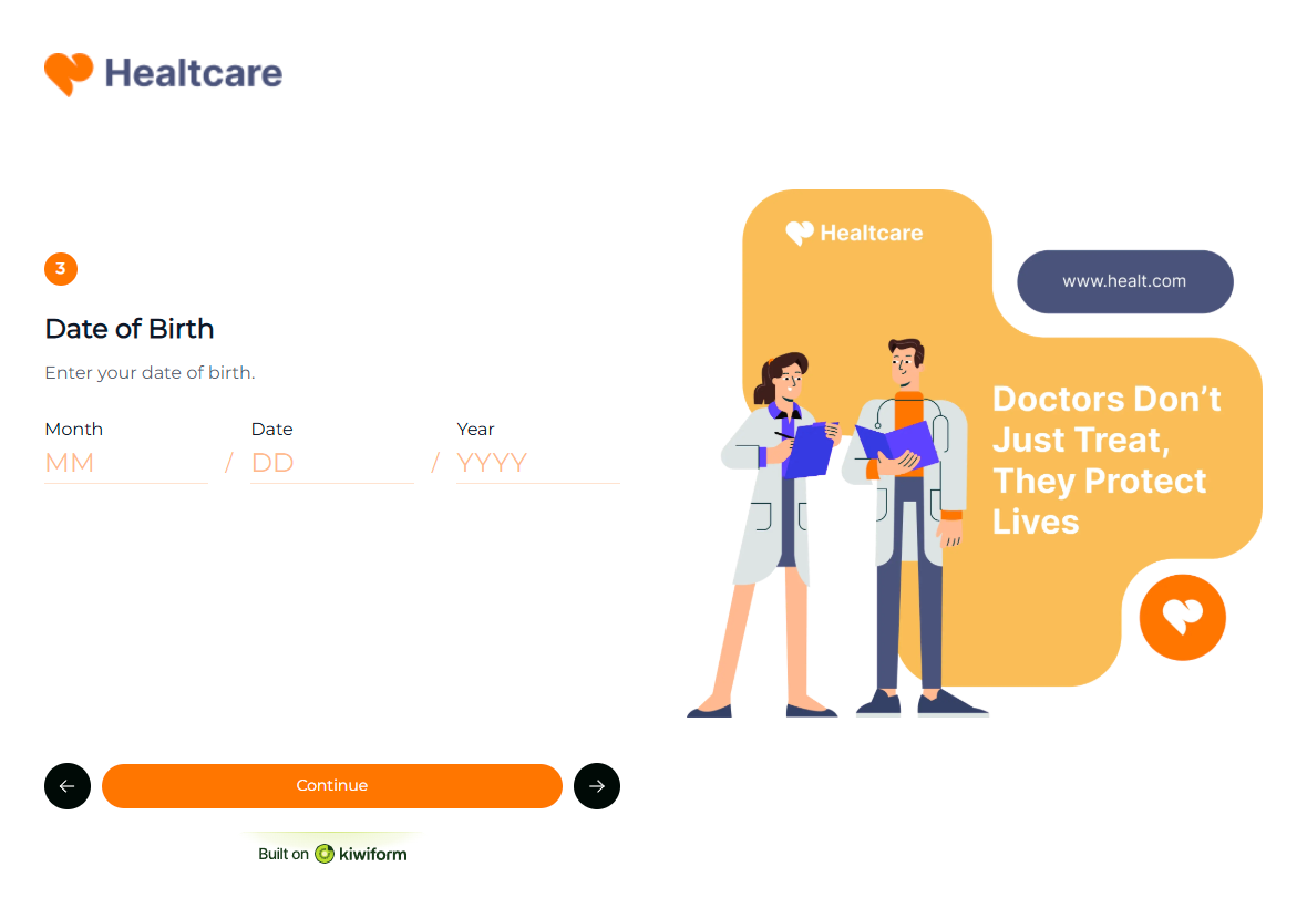 Modèle de formulaire d'inscription pour nouveaux patients preview