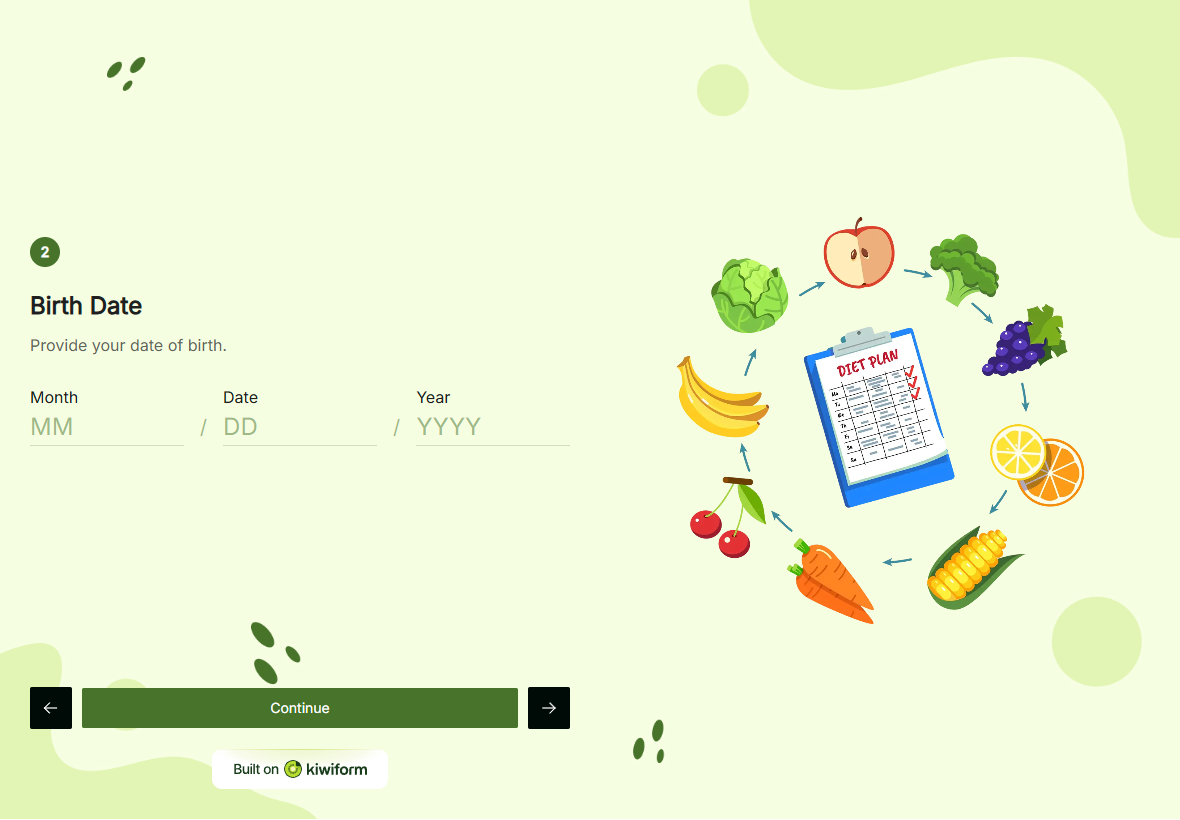 Modello di Modulo di Valutazione Nutrizionale preview