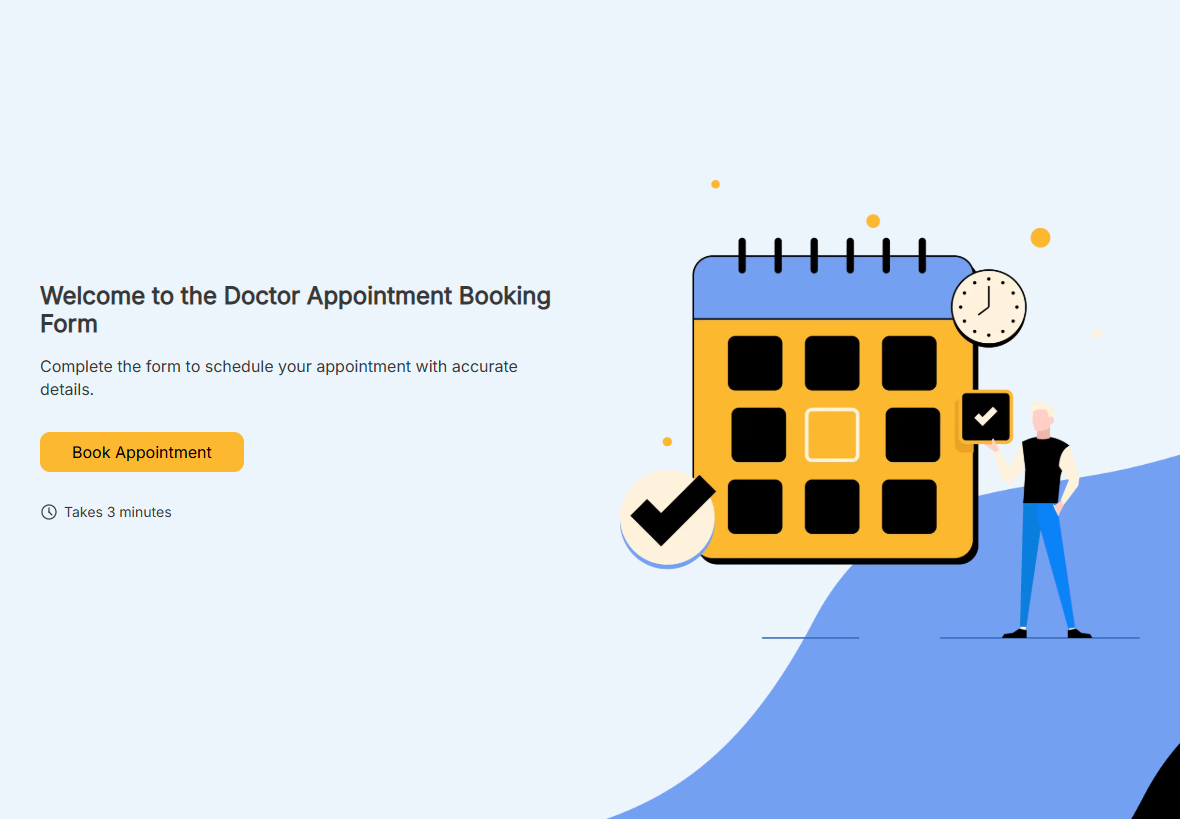 Plantilla de Formulario para Reservar Citas Médicas preview