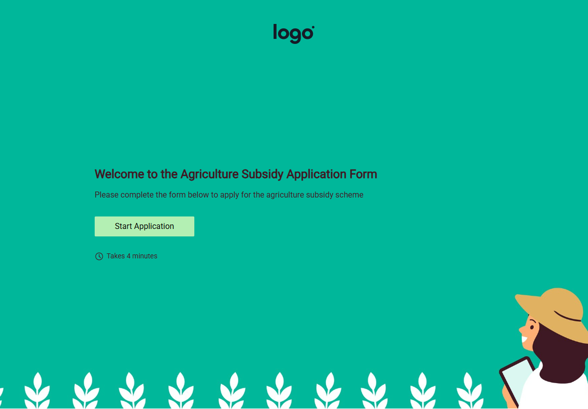 Antragsformular für Agrarsubventionen Vorlage template preview