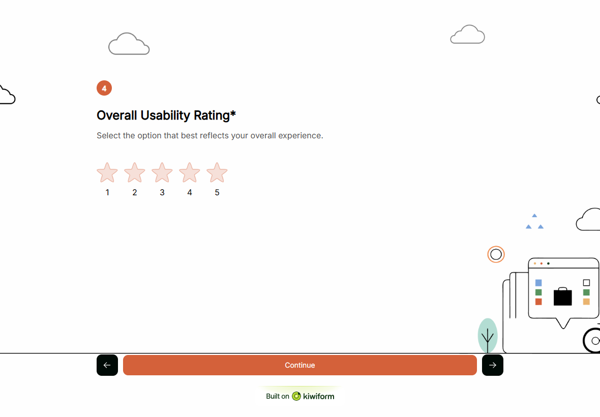 System Usability Feedback Formularvorlage template preview