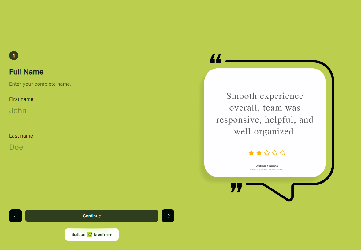 Modèle de formulaire d'enquête de satisfaction client preview