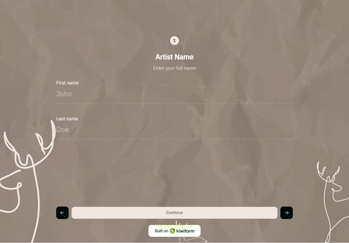 Artwork Submission Form Template template preview