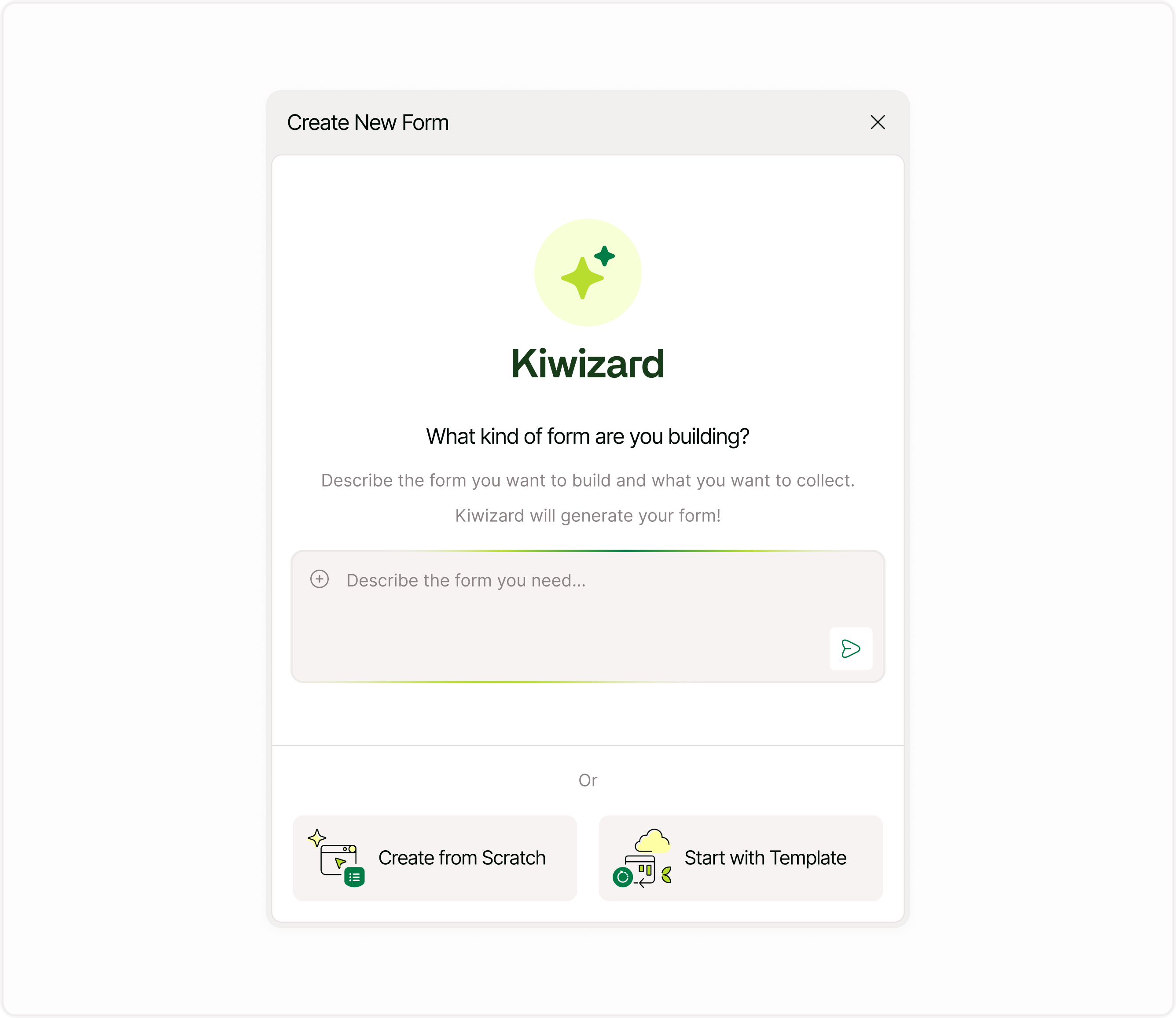  AI Form Builder in Kiwiform