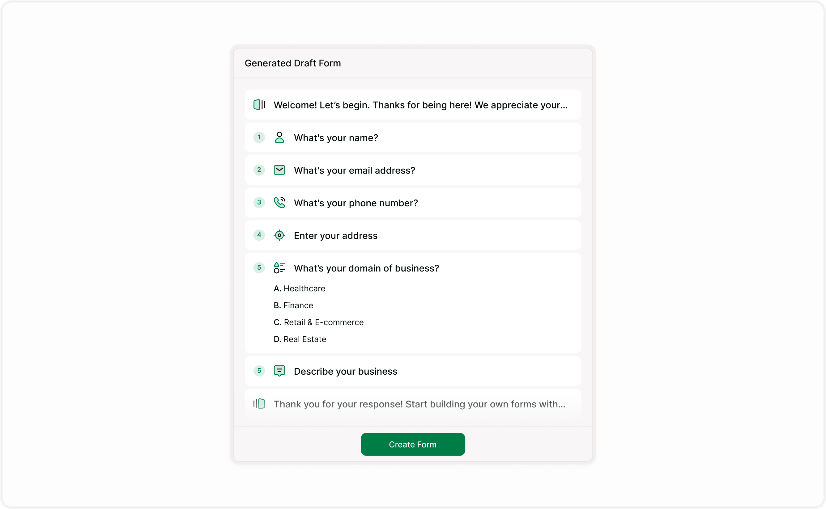 Edit and refine your form
