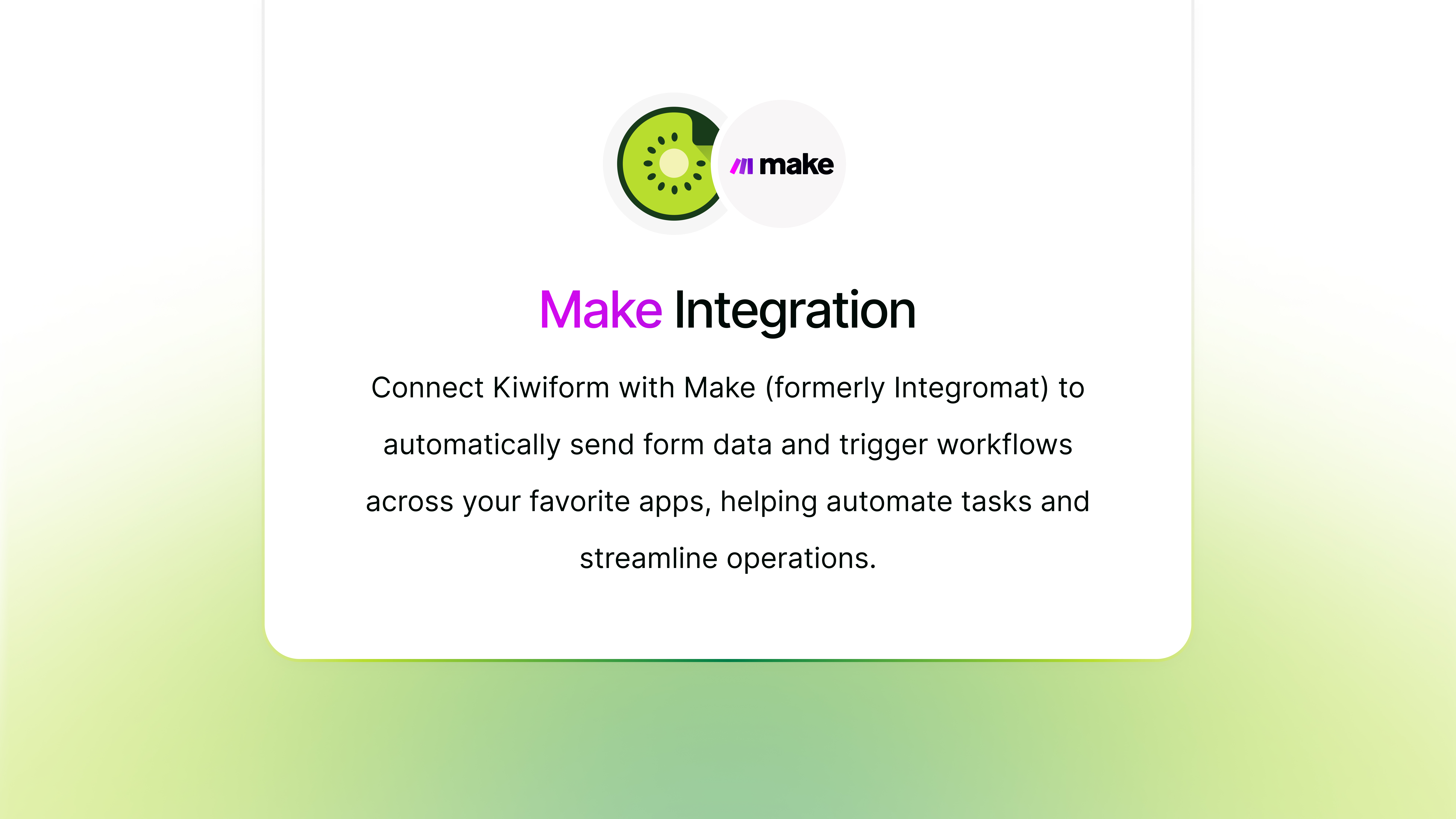 make and kiwiform logo image